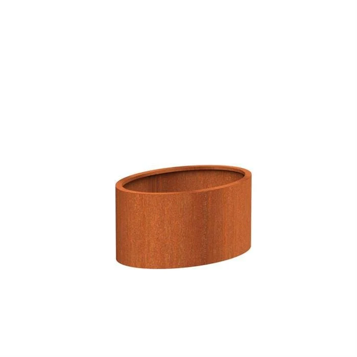 Jardinière en corten - Ellipse 1.2m x 0.8m x 0.6m