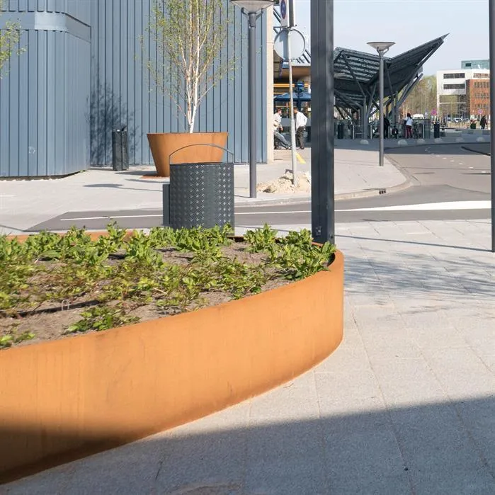 Jardinière en corten - Ellipse 1.2m x 0.8m x 0.6m