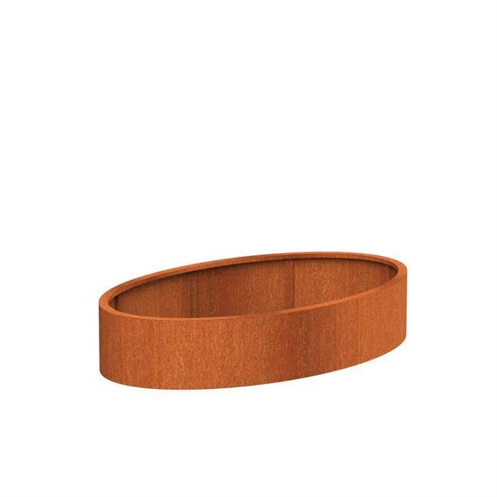 Jardinière en corten - Ellipse 2m x 1.2m x 0.4m