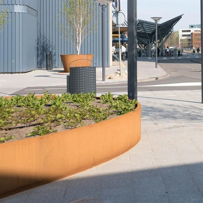 Jardinière en corten - Ellipse 2m x 1.2m x 0.4m