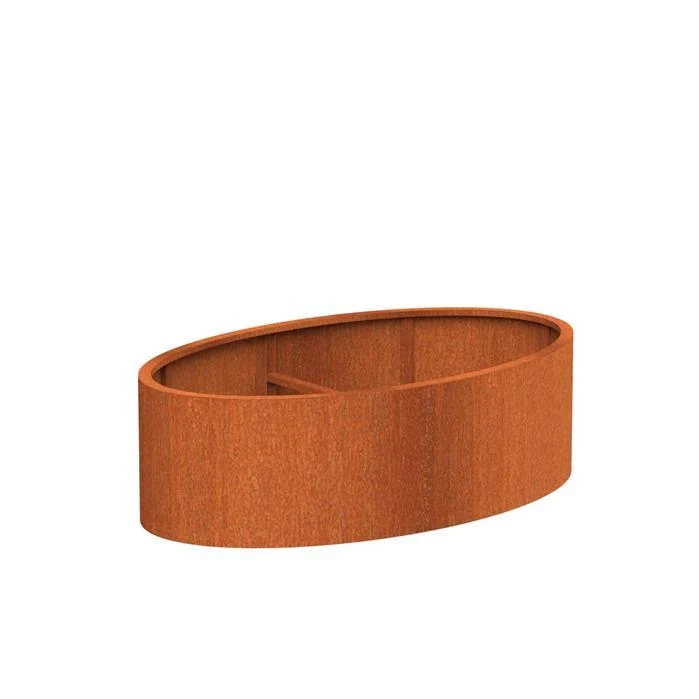 Jardinière en corten - Ellipse 2m x 1.2m x 0.6m