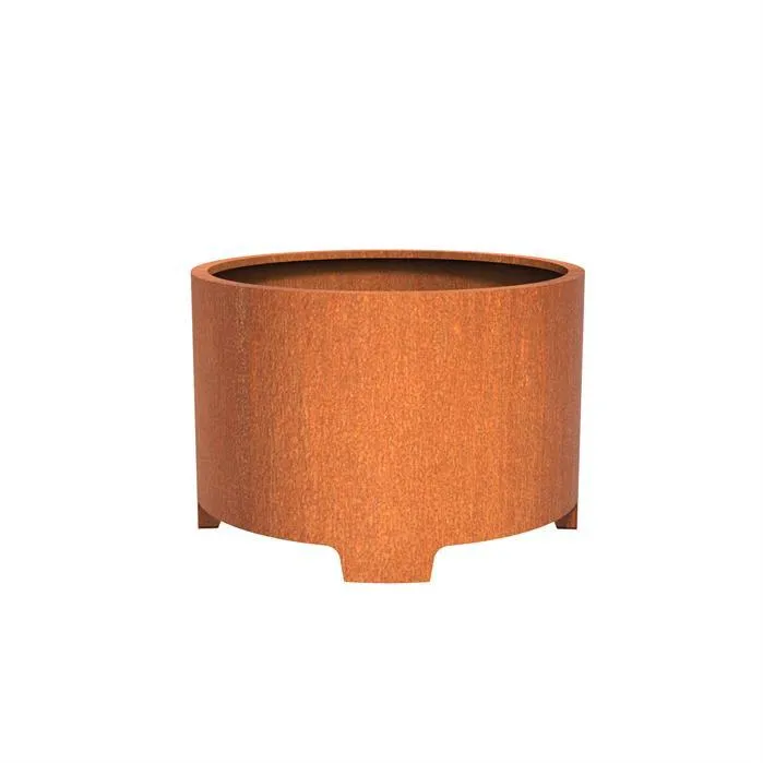 Jardinière en corten - Atlas avec pieds 1.2m x 0.8m