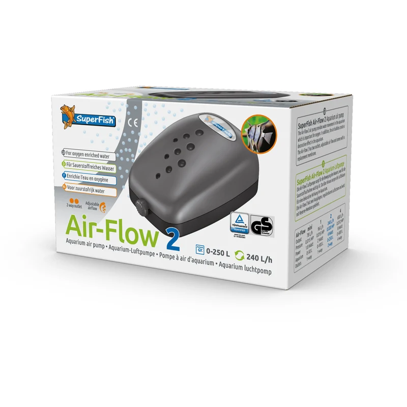 Air Flow 2 - Pompe à air d'aquarium