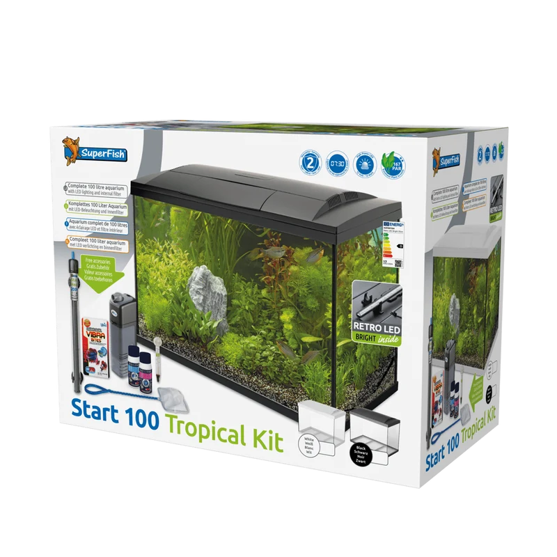 Aquarium Start 100 Tropical Kit Noir - 100L - Superfish