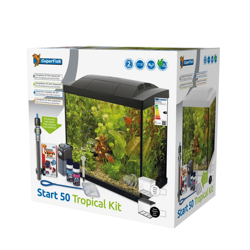 Aquarium Start 50 Tropical Kit Noir - 45L - Superfish