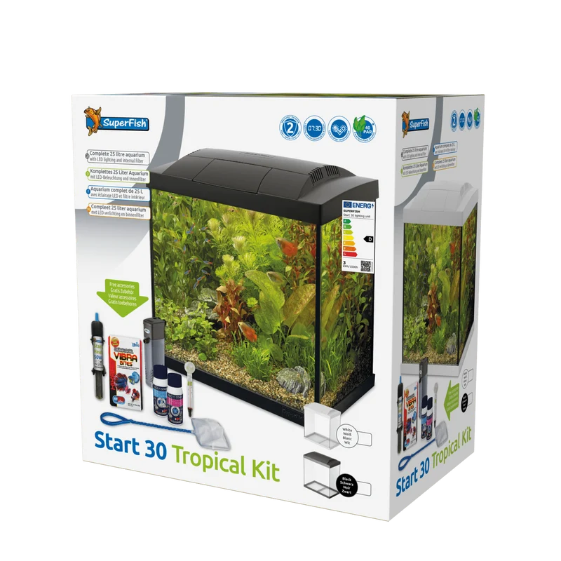 Aquarium Start 30 Tropical Kit Blanc - 25L - Superfish