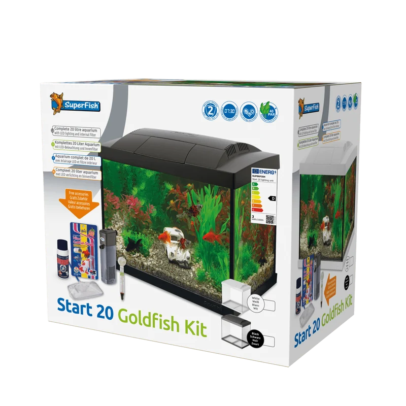 Aquarium Start 20 Goldfish Kit Blanc - 20L - Superfish
