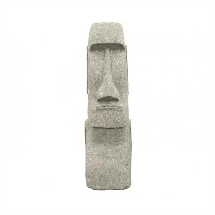 TÊTE DE MOAI EN PIERRE NATURELLE - 75CM