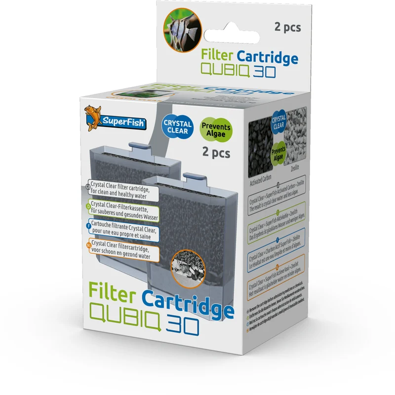 Qubiq 30 Cartouche 2 Pcs - Pour aquarium Superfish