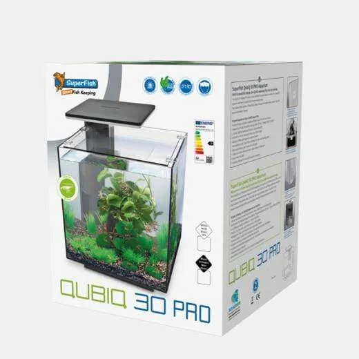 Aquarium QubiQ 30 PRO Noir - 30L - Superfish