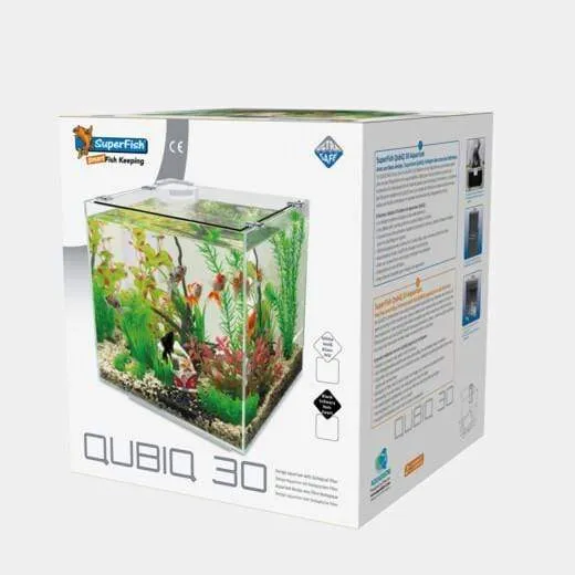 Aquarium QubiQ 30 Noir - 30L - Superfish