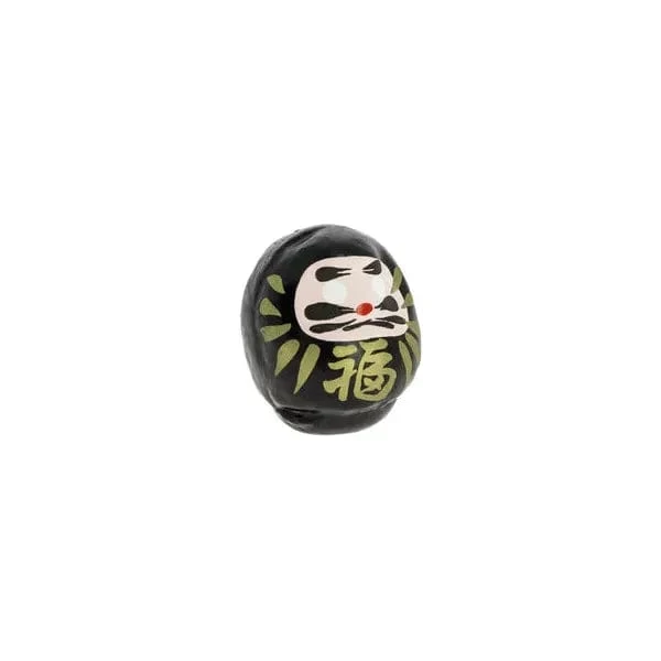 Daruma Noir Petit - Fabriqué au Japon