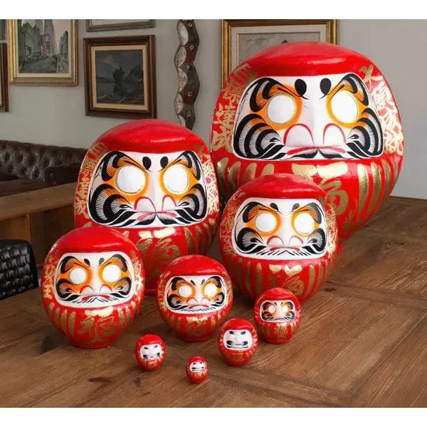 Daruma Noir Petit - Fabriqué au Japon