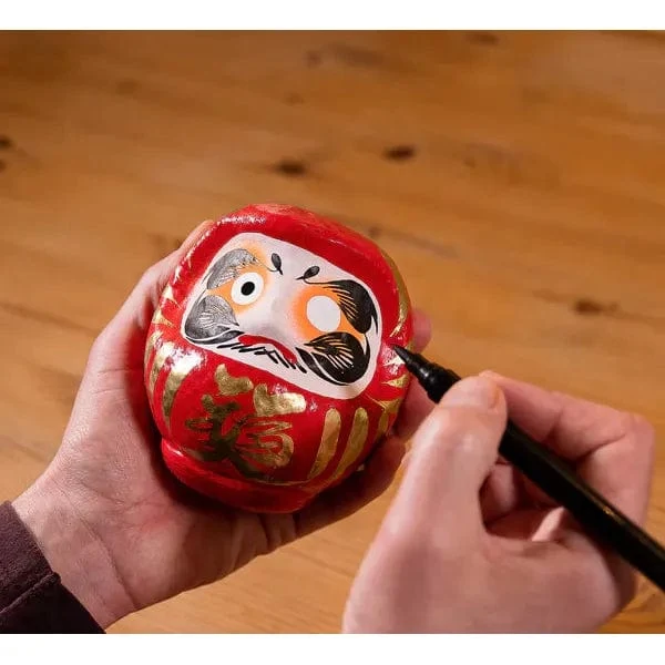 Daruma Traditionnel Rouge 11 cm - Chance