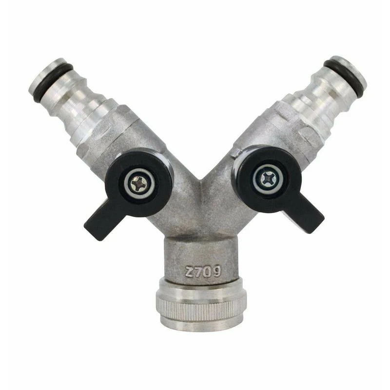 Répartiteur Y - 2 vannes 3/4" - Raccord clipsable - Oase