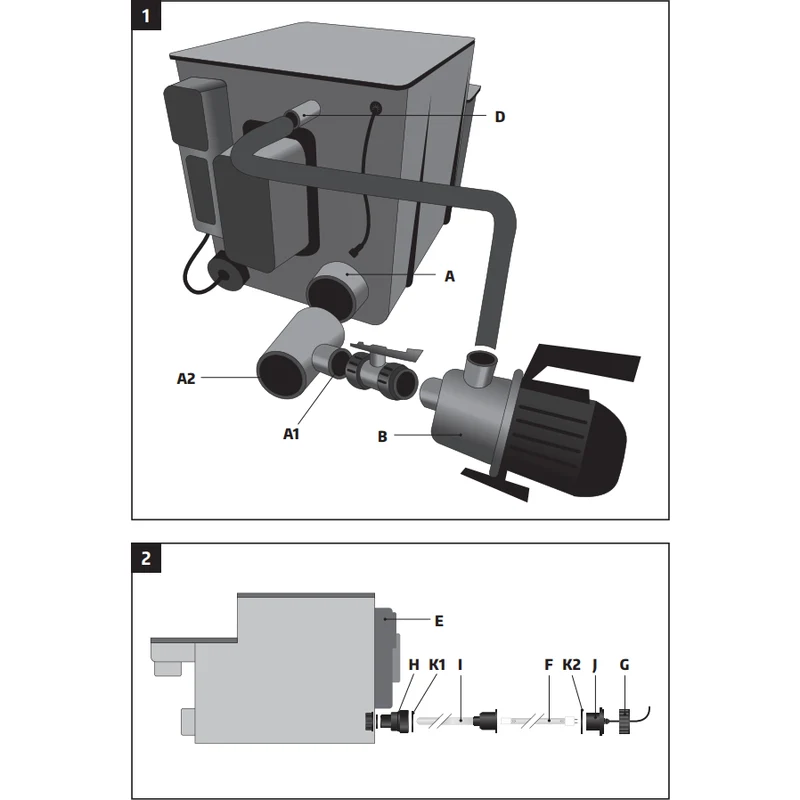 Drum-Filter avec UV 40W Amalgame jusque 25m³ - Filtreau