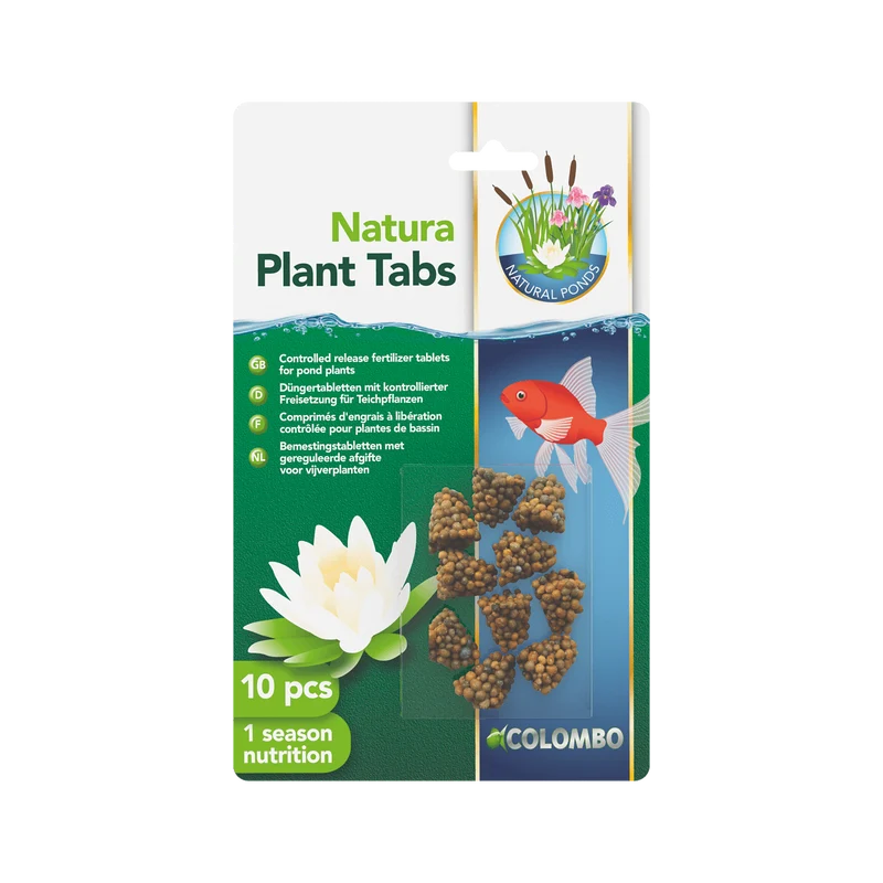Natura Plant Tabs 10 pièces - Comprimés d'engrais pour plantes aquatiques à libération contrôlée