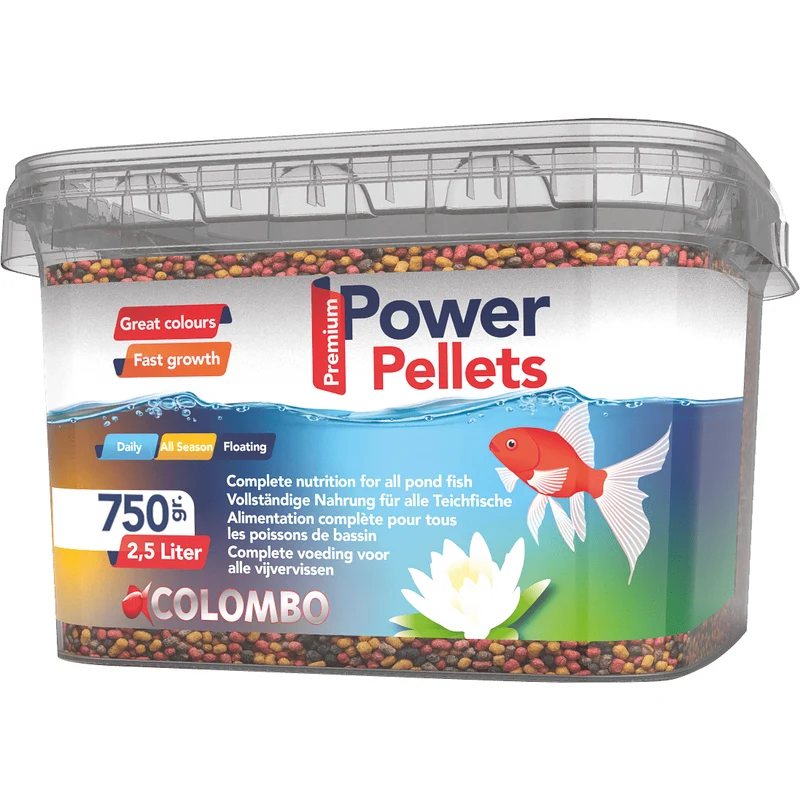 Colombo Power Pellet 2,5L - Aliments pour poissons