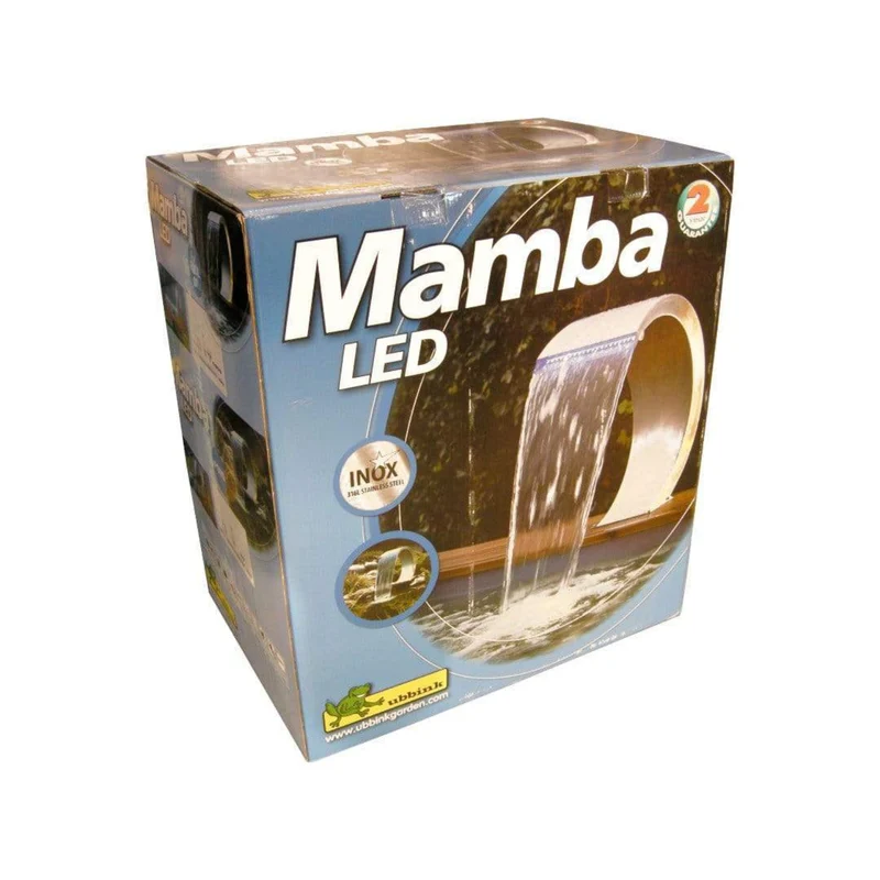 Mamba Led - cascade Etang & Piscine - Inox 316L - Lame d'eau pour piscine