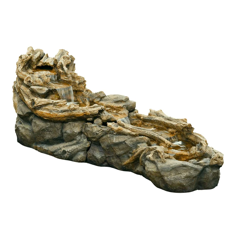 Tripani 263CM de long - Cours d'eau naturel avec pompe et LED - Ubbink