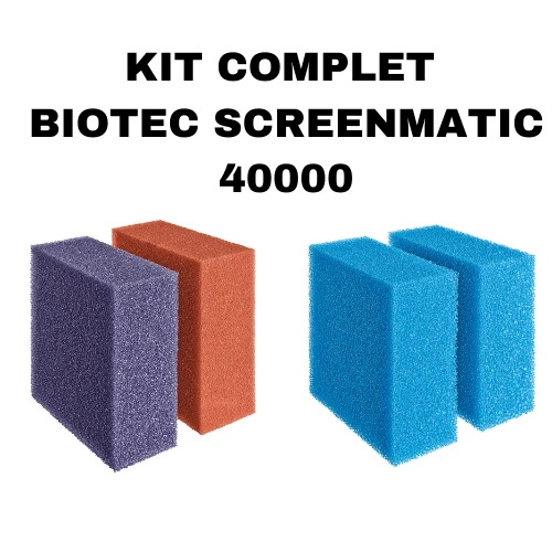 Kit complet de mousses de remplacement pour Biotec Screenmatic 40000