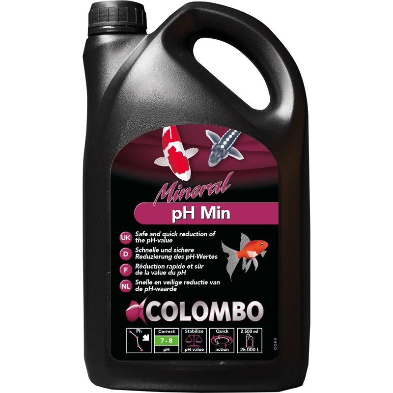 Colombo pH Min 2500ml pour 12.500litres - Régulateur de pH