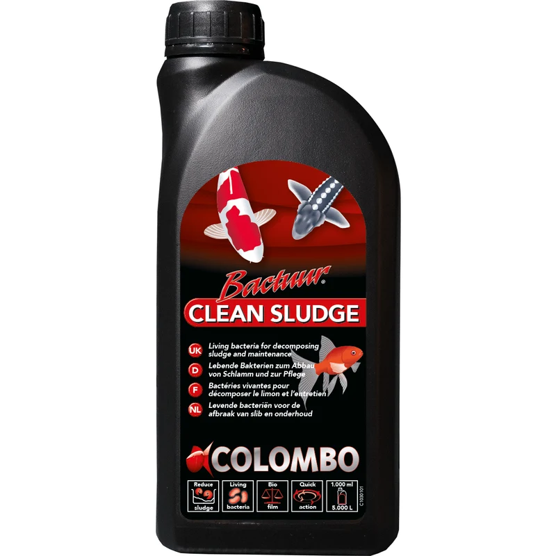 Bactuur Clean Sludge 1000ml pour 5000litres - Réducteur de vase