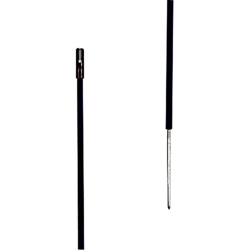 Piquet PVC noir 0,50m + 0,20m pointe (10 pcs)
