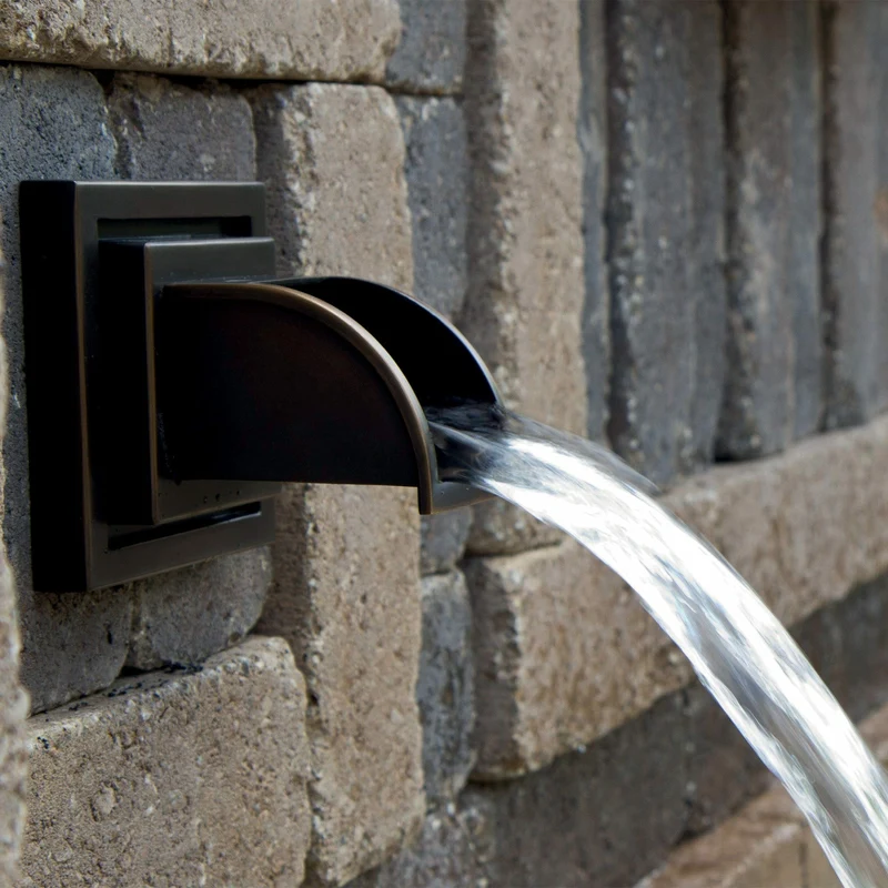 Déversoir pour fontaine Square (Bronze) - Sorties murales en laiton - Oase