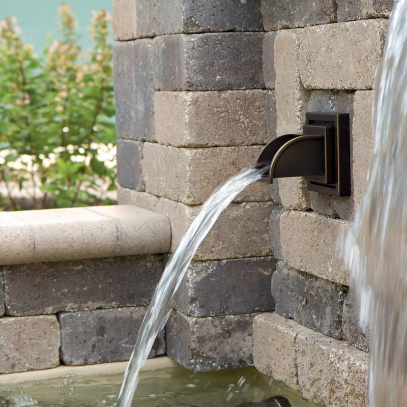Déversoir pour fontaine Square (Bronze) - Sorties murales en laiton - Oase