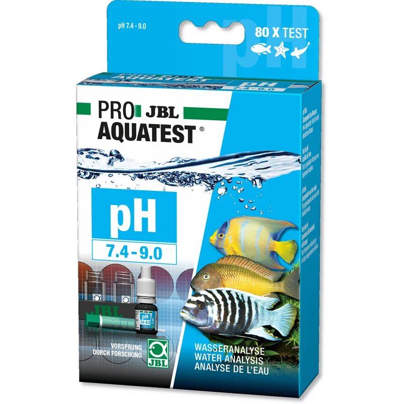JBL Pro Aquatest pH 7.4-9.0 - Acidité - Test à gouttes pour bassins et aquariums