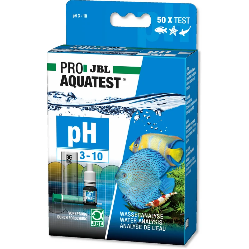 JBL Pro Aquatest pH 3.10-10.0 - Acidité - Test à gouttes pour bassins et aquariums