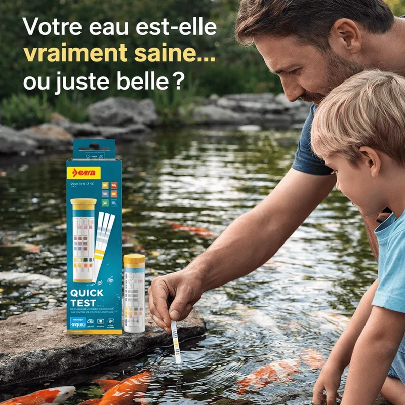 Sera Quick Test - Testeur en bandelettes (50 pièces) - Spécial pour étangs et aquariums