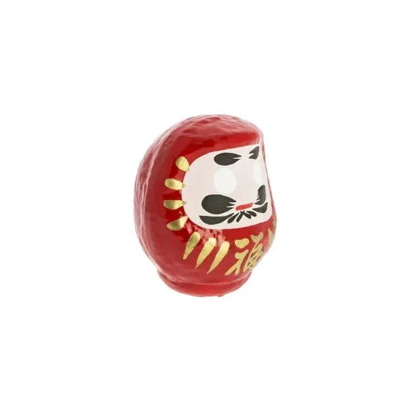 Daruma Traditionnel Rouge - Grand, Chance - Fabriqué au Japon