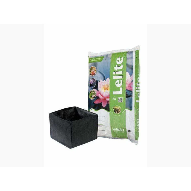 Terreau aquatique Lelite 10L - Spécifique pour nénuphar - Velda