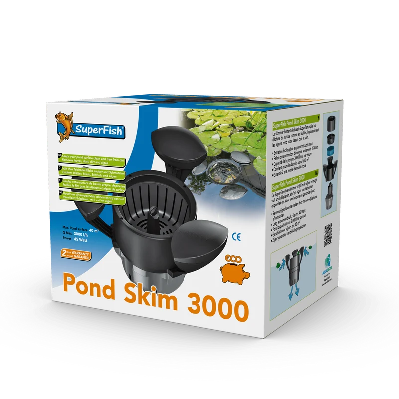 Pond Skim 3000 - Skimmer flottant pour petite surface - Superfish