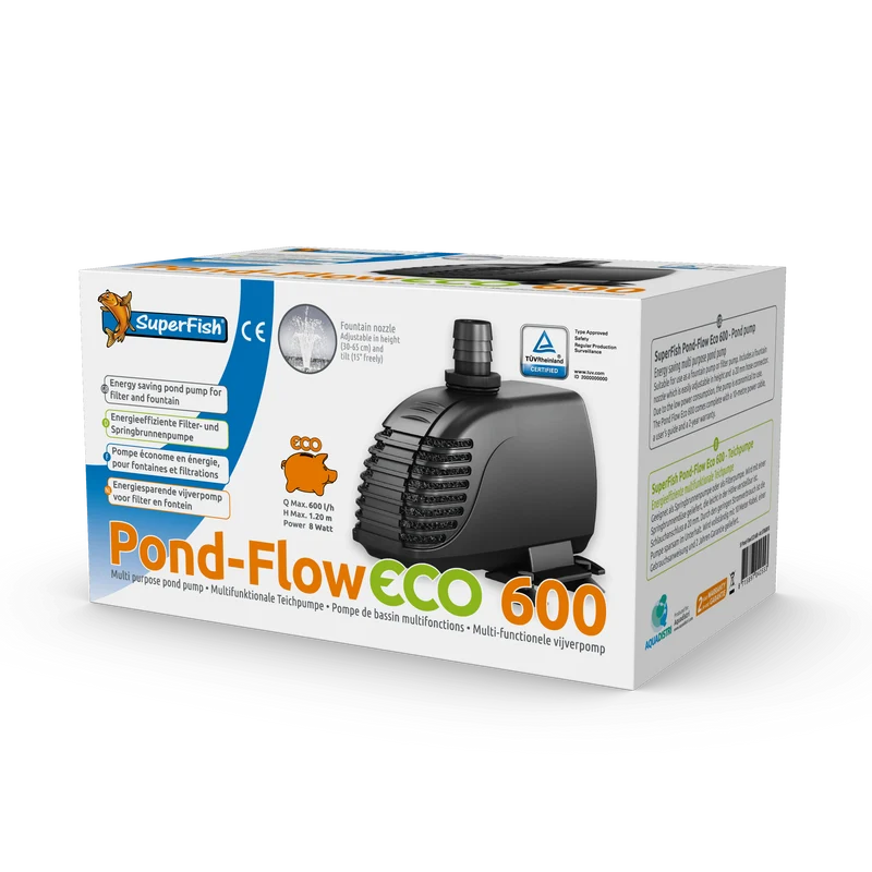 Pond-Flow Eco 1000 - Kit pompe et jets d'eau prêt à l'emploi - Superfish