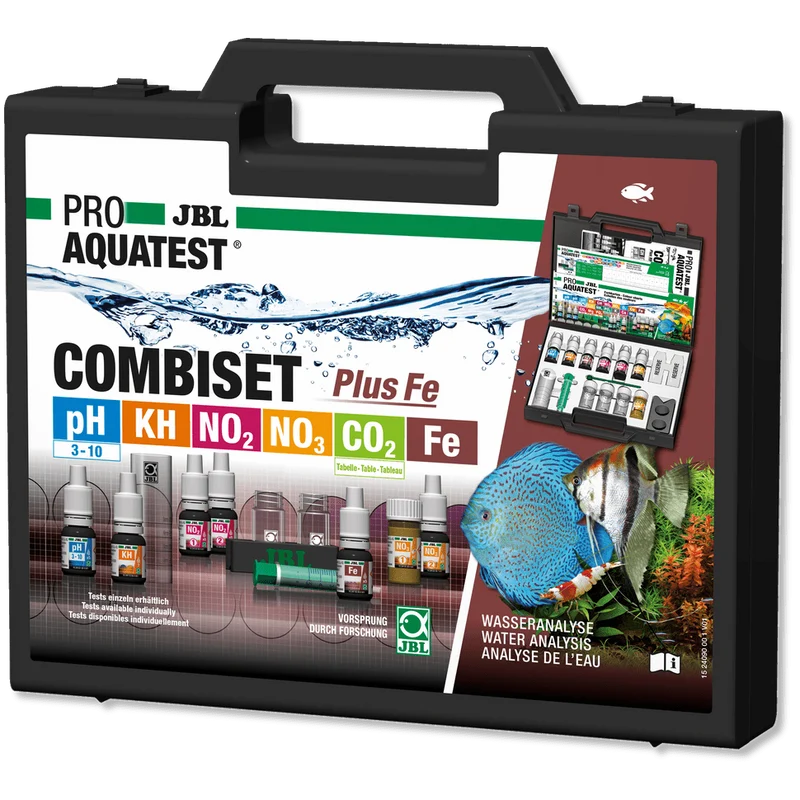 JBL Pro Aquatest Combiset Plus Fer - Valise d'analyse complète pour bassin + fer