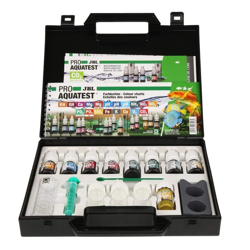 JBL Pro AquaTest Combiset Plus NH₄ - Valise d'analyse complète pour bassin + ammonium