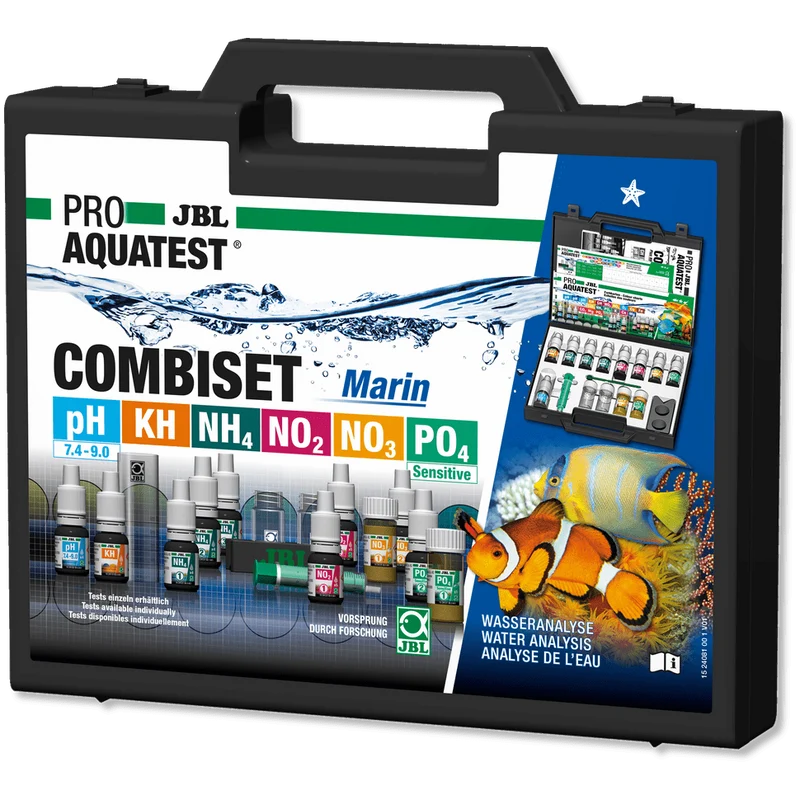 JBL Pro Aquatest Combiset Marin - Valise d'analyse complète pour aquarium marin