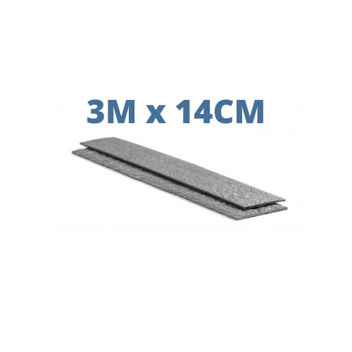 Ecolat droite Gris - 3M x 14CM x 1CM - Bordure de bassin ECOO
