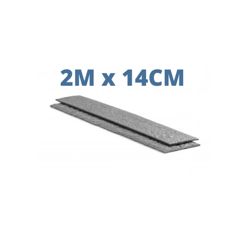 Ecolat droite Gris - 2M x 14CM x 1CM - Bordure de bassin ECOO