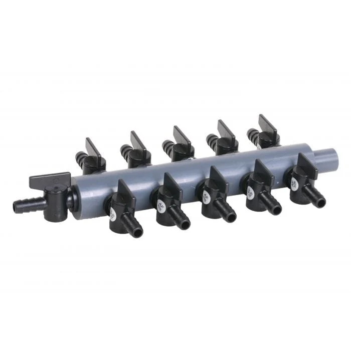 Vanne en plastique pour pompe à air 9mm - 3/5/7/9/11 voies - Aquaforte