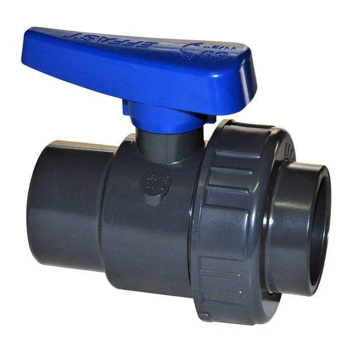 Vanne à bille avec un seul écrou PVC - À coller - Sous pression