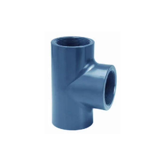 Pièce en T 90° 3x filet intérieur PVC - À filet - Sous pression