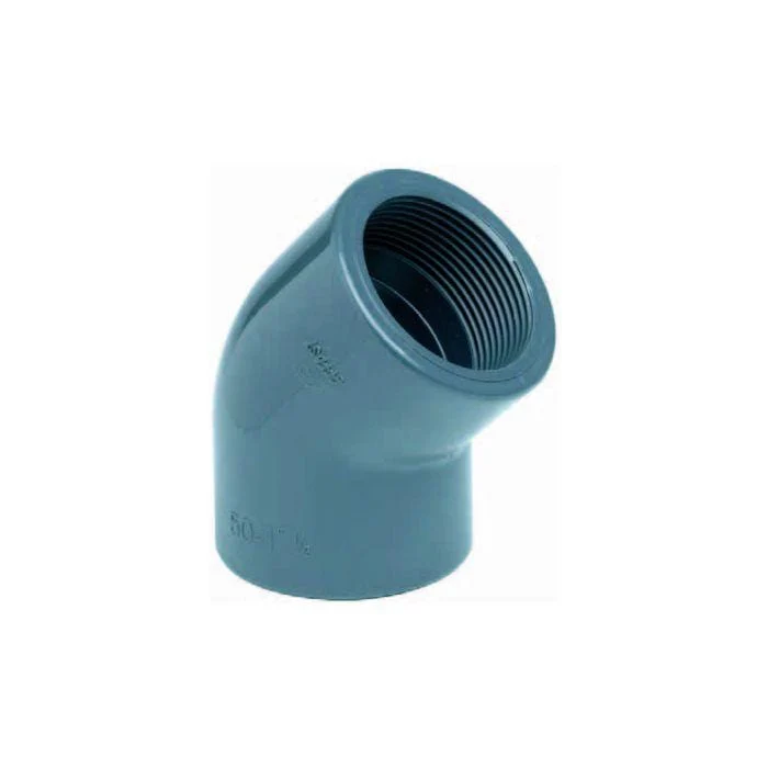 Coude 45° 2x filet intérieur PVC - À filet - Sous pression