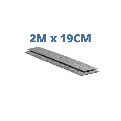 Ecolat droite Gris - 2M x 19CM x 1CM - Bordure de bassin ECOO