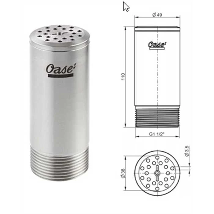 Ajutage Cluster Eco 15 - 38 - Jet d'eau moussant impressionnant et oxygénation d'eau - Oase