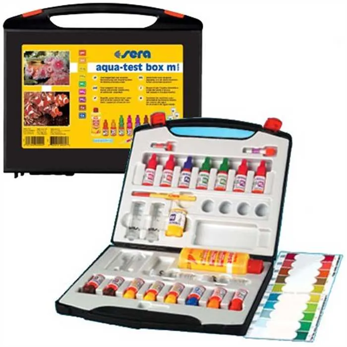 Sera Koi Aqua-test box Marin (+Ca) - Valise d'analyse complète pour aquariums marins