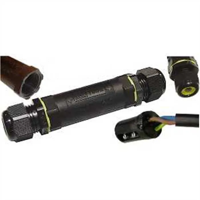 Sous-marin - Raccord électrique étanche - Connecteur de câbles étanches IP68 Ø4mm-Ø12mm TÜV - Manchon de raccordement électrique extérieur 3 broches pour jardin